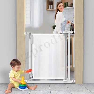 Cerca retractable ligera robusta Durable White Color del animal doméstico de la puerta del bebé