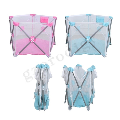 Bebé portátil Playard del viaje de Multiscene con el tubo de acero inoxidable