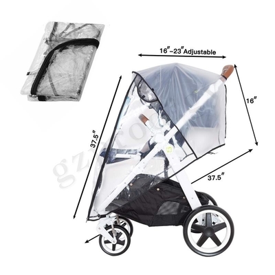 Cubierta de lluvia para cochecito de PVC, accesorio Universal para cochecito, protección contra el clima para viajes de bebé, a prueba de viento, protección contra el polvo