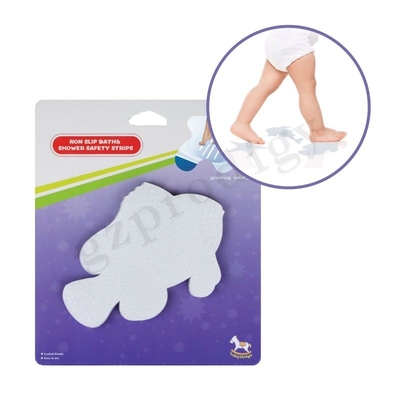 Etiqueta engomada antideslizante transparente del piso del baño de otros productos para bebés con forma de dibujos animados