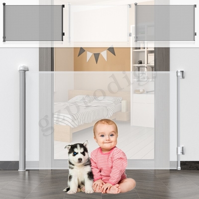 La protección de la escalera de los niños modifica la puerta de Mesh Expandable Gate Retract para requisitos particulares A de la ayuda 72 pulgadas