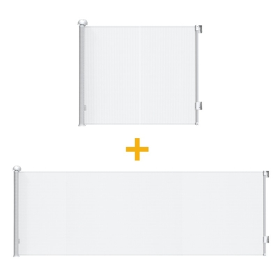 Escalera de seguridad Puerta de bebé retráctil Presión montada Color personalizado