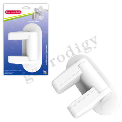 Color blanco de la cerradura DB002 de la palanca del tirador de puerta del bebé de los productos fáciles de la seguridad
