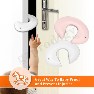 Tapón de puerta de dibujos animados a prueba de niños de silicona para protección contra pellizcos de dedos de bebé