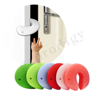 Tapón de puerta de dibujos animados a prueba de niños de silicona para protección contra pellizcos de dedos de bebé
