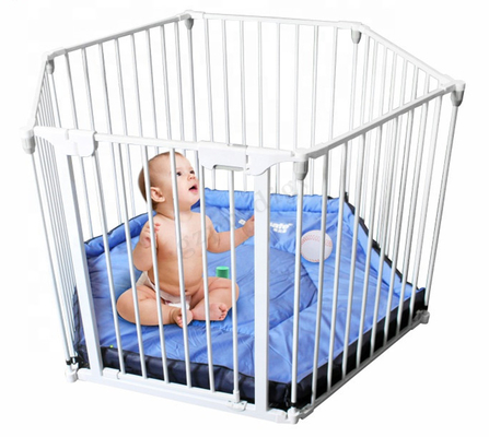 Parque de niños plegable blanco del bebé de Multiscene extensible con la cerradura automática