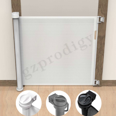Precio de fábrica Extensible robusta puerta retráctil para niños, duradera puerta retráctil para mascotas para escaleras