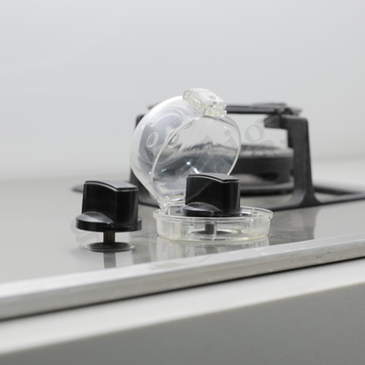 Gas transparente de gran tamaño Oven Knob Safety Cover de la fijación adhesiva