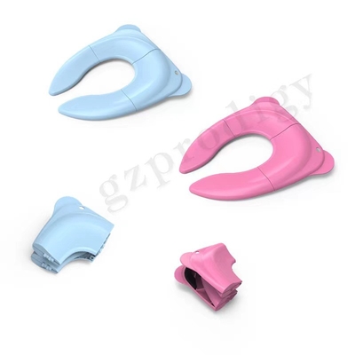 Tamaño compacto, fácil de llevar, asiento de entrenamiento para orinal de bebé, cubierta de asiento plegable para orinal