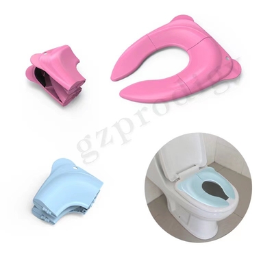 Tamaño compacto, fácil de llevar, asiento de entrenamiento para orinal de bebé, cubierta de asiento plegable para orinal