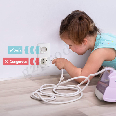 El enchufe blanco protector eléctrico rotativo del mercado del estándar de la UE de Prodigy cubre para la protección del niño
