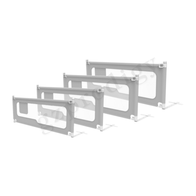 Elevación desmontable visible de Grey Iron Baby Bed Rail verticalmente