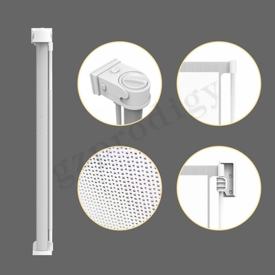 Ruede para arriba a Mesh Dog Gate retractable desprendible, animal doméstico extensible Mesh Guard Gate