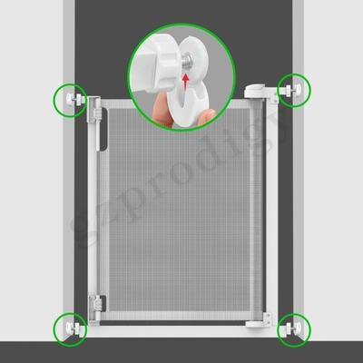 Cerca retractable ligera robusta Durable White Color del animal doméstico de la puerta del bebé