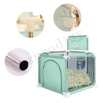 Cerca portátil multicolora plegable Oxford Fabric Material de Playard del bebé
