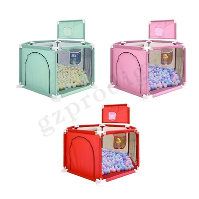 Cerca portátil multicolora plegable Oxford Fabric Material de Playard del bebé
