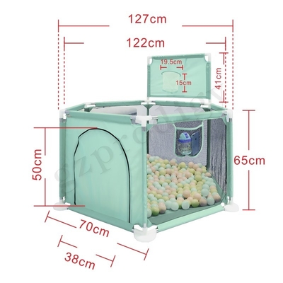 Cerca portátil multicolora plegable Oxford Fabric Material de Playard del bebé