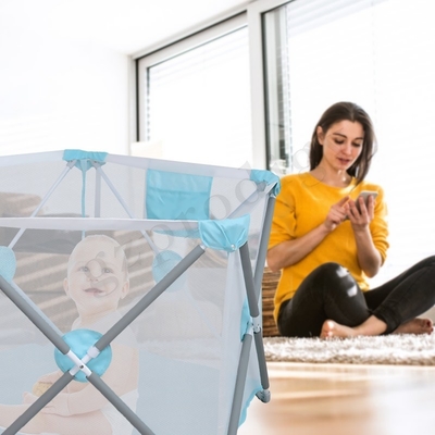 Bebé portátil Playard del viaje de Multiscene con el tubo de acero inoxidable