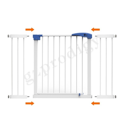 Prodigy Puerta de metal para bebés expandible de escenas múltiples 20x76.5cm Color blanco Sin perforación