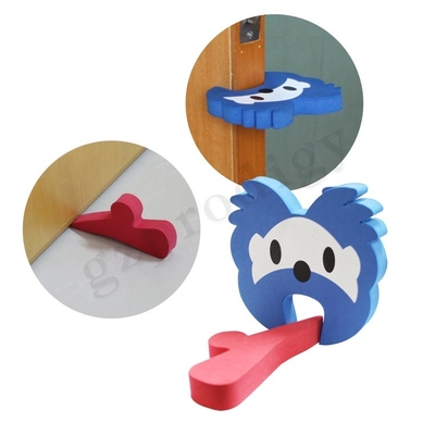 Grueso casero de Eva Foam Door Stopper 18m m del guardia de puerta del pellizco del finger de la seguridad del bebé