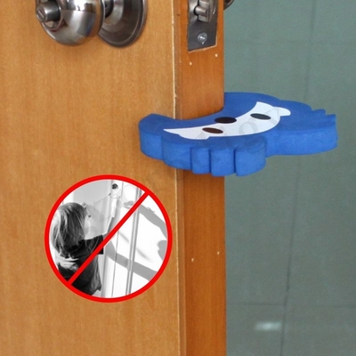 Grueso casero de Eva Foam Door Stopper 18m m del guardia de puerta del pellizco del finger de la seguridad del bebé