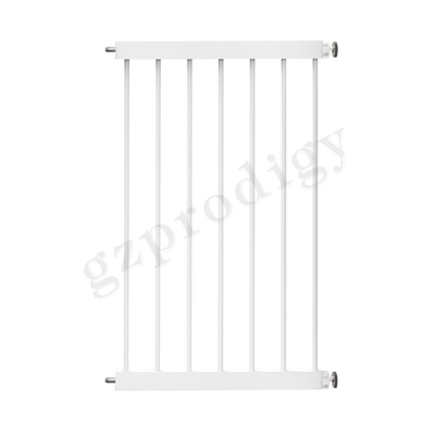 Anchura extensible 17&quot; de la puerta del metal del bebé del ABS multiusos color blanco negro