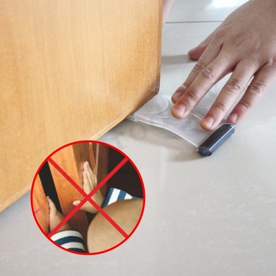 TPR antideslizante debajo de la cuña de la puerta, tapón plástico multiusos de la puerta