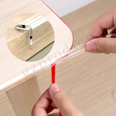 Uso transparente robusto Cuttable para el protector de borde de la protección de la seguridad del bebé