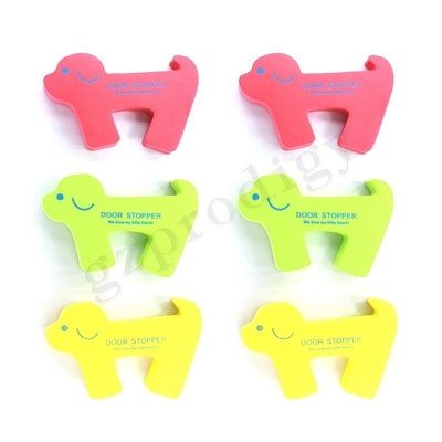 Guardia inodoro Multicolor Practical EVA Material del pellizco del finger de la puerta