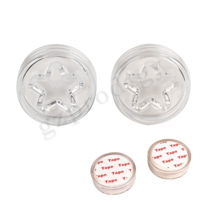 Prodigy PVC estrella redonda 45 * 15mm perno de puerta almohadilla de muffle cuña de puerta de plástico