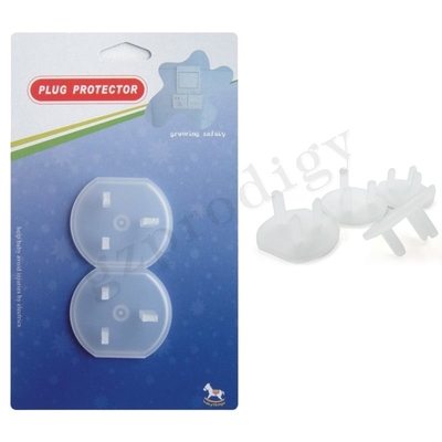 Cubiertas a prueba de niños del enchufe del mercado Pin Socket Protector Cover Anti de la colisión transparente de Prodigy
