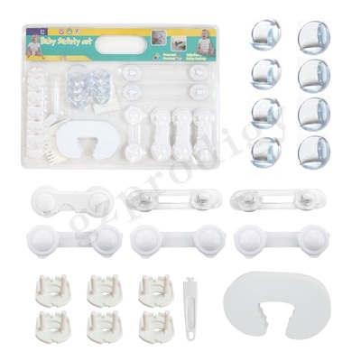 Prodigy adhesivo resistente a los niños cerraduras de cajones práctico color transparente