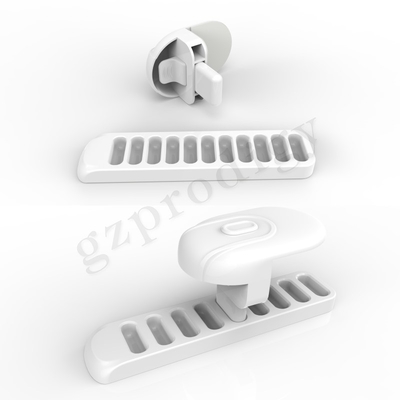 Color blanco material 156x53x68.5m m del bebé del OEM de seguridad del ABS robusto de la cerradura