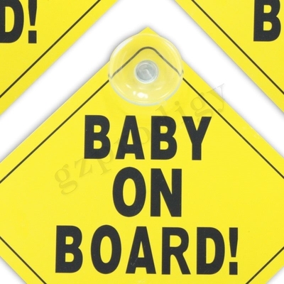Niño impermeable ISO9001 a bordo la etiqueta engomada, inodoro personalizada a bordo muestra del coche