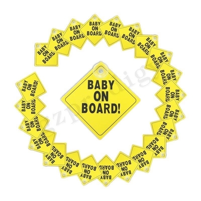 Niño impermeable ISO9001 a bordo la etiqueta engomada, inodoro personalizada a bordo muestra del coche