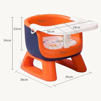 Silla plegable ligera del bebé del PVC de la silla plegable multifuncional del bebé con la placa de cena