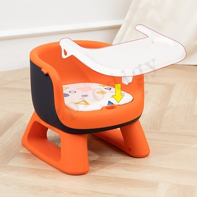 Silla plegable ligera del bebé del PVC de la silla plegable multifuncional del bebé con la placa de cena