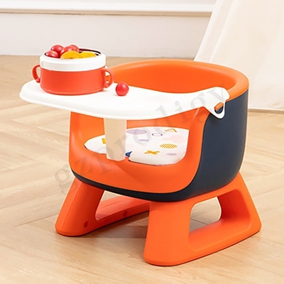 Silla plegable ligera del bebé del PVC de la silla plegable multifuncional del bebé con la placa de cena