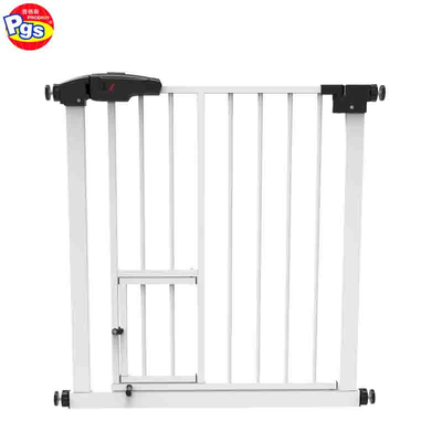 Puerta extensible de la seguridad del animal doméstico EN1930, puerta del hierro de Multiscene para las escaleras