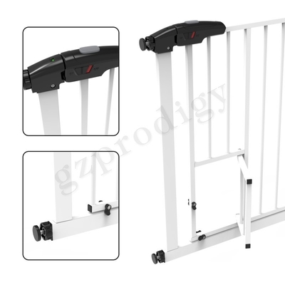 Puerta extensible de la seguridad del animal doméstico EN1930, puerta del hierro de Multiscene para las escaleras