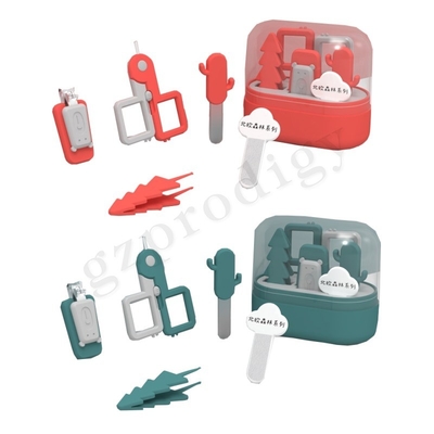 Juego de cortadores de uñas para bebés de estilo lindo, juegos de cortadores de uñas con lima de uñas afilada