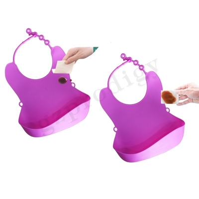 Baberos de alimentación de bebé ajustables impermeables que comen baberos sucios anti