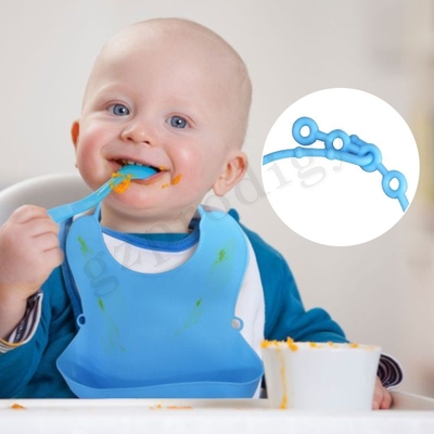 Baberos de alimentación de bebé ajustables impermeables que comen baberos sucios anti