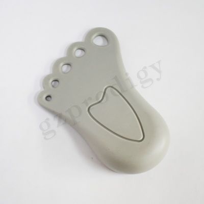 Cuña plástica de la puerta del bebé del protector de los niños de la seguridad de la cuña gris clara suave de la puerta