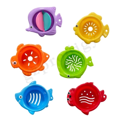 6pcs El plastico Juguetes apilables Educativos Otros productos para bebés Apilable Flotante