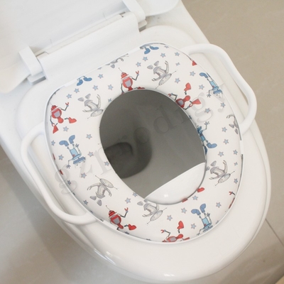 Asiento de entrenamiento para ir al baño para niños de ajuste universal Cojín de asiento de inodoro ovalado