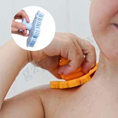 Bebé baño silicona y Sclap Cap cepillo bebé seguridad cabello champú cepillo