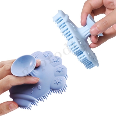 Bebé baño silicona y Sclap Cap cepillo bebé seguridad cabello champú cepillo