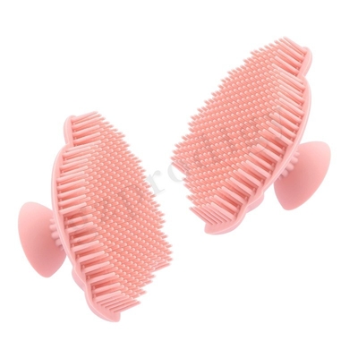 Bebé baño silicona y Sclap Cap cepillo bebé seguridad cabello champú cepillo