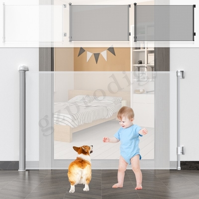 Pared retractable al aire libre interior de la puerta de Prodigy a la puerta extensible de la seguridad de la puerta retractable de la barandilla para los perros